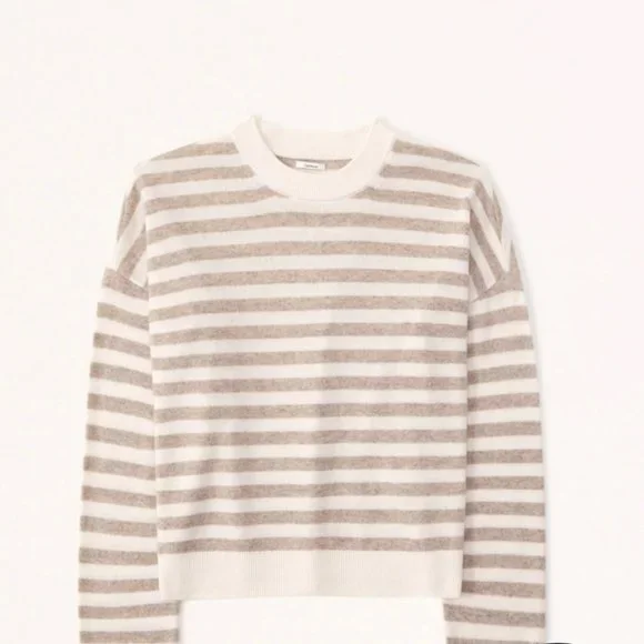 Abercrombie & Fitch Cashmere Striped Scoopneck Sweater 100% Cashmere XXS NWT - Picture 6 of 6